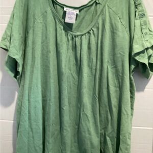 Ladies mint green hair blouse size x large